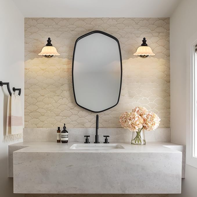 XIEDUN Vanity Light Black Wall Sconces Modern Bathroom Sconces