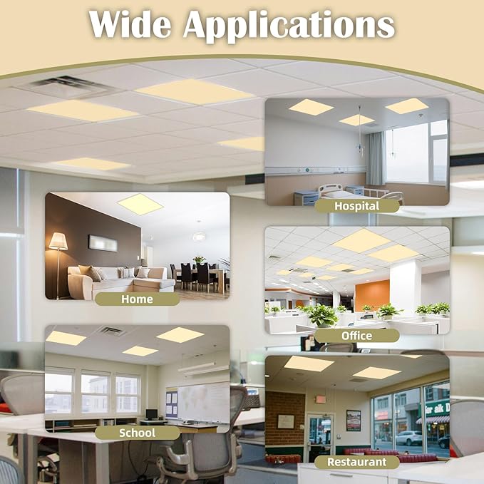 ANGSYLTH 2 x 2 Feet Fluorescent Light Covers - 4 Pcs Covers for Ceiling Lights, Magnetic Light Filters for Classroom, Office, Hospitals, Home (Warm Yellow)