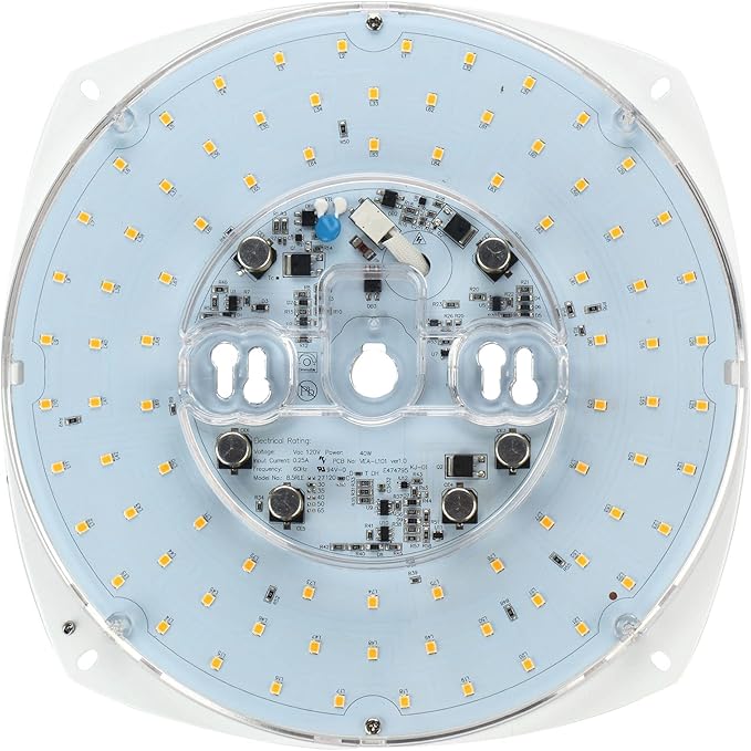 8.5" LED Light Engine Retrofit Kit - 10.2" Overall Size, 40W, 5000K, 3500LM, 120V, CRI90, UL/ES/JA8 Certified - Ideal for Ceiling Flush Lights, Ceiling Fans, Pendants & Garden Light
