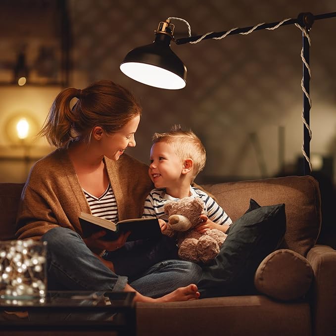 HURYEE Plug in Hanging Light Fixture, 15FT Pendant Lamp Lights Cord with Switch Cord E26 Bulbs Socket, Industrial DIY Twisted Hemp Rope Overhead Lamps for Farmhouse Bedroom Home Lighting Decors