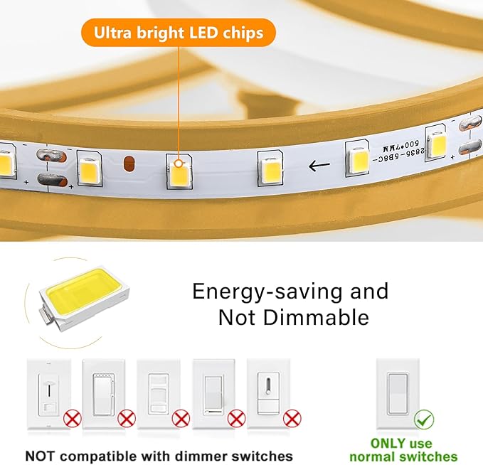 Modern LED Ceiling Light, Gold 6 Rings Flush Mount Ceiling Light, 4000K Lighting Fixture Ceiling Lamp for Kitchen, Bedroom, Living Room, Laundry Room