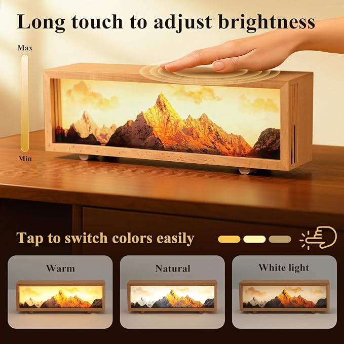 JOHOUSE Mountain Lamp- Unique Night Lamp for Bedroom, Unique Choice for Home Decor