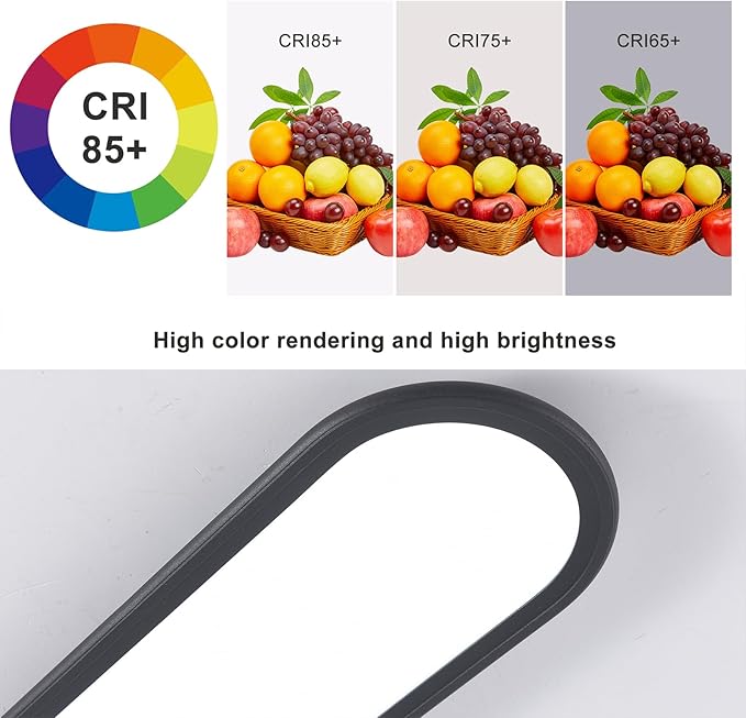 Ganeed Modern Linear Ceiling Light, 36W Dimmable LED Lamp with Remote, High Brightness Long Light, 27.6 Inch Ultra Thin Low Profile Fixture for Bedroom, Kitchen, Closet, Hallway, Black