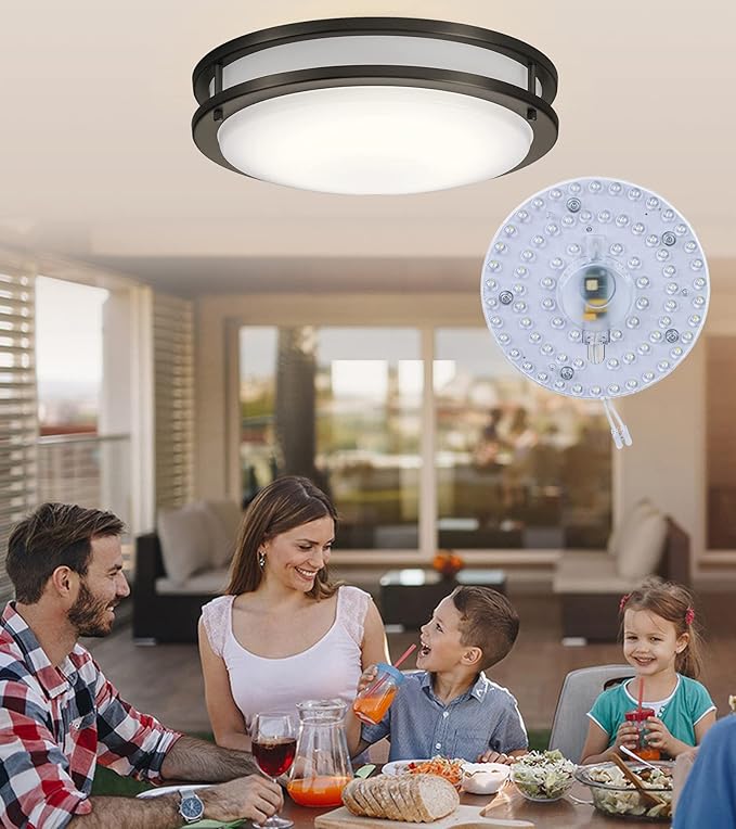 18W LED Kit for Flush Mount Ceiling Light Circle Fluorescent Bulb Replacement,Retrofit LED Light Engine Board Panel, 4500K Natural Light