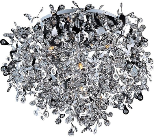 Maxim Comet-Seven Light Flush Mount in Crystal style-25 Inches Wide by 19.5 inches high