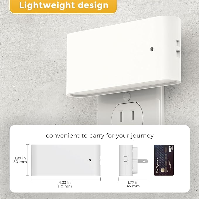 L LOHAS LED Night Light, Dimmable Modern LED Night Lights Plug into Wall,Dusk to Dawn Sensor Night Lights for Kid, 0-100LM 3000K Soft White Nightlight for Hallway Bedroom Stairway