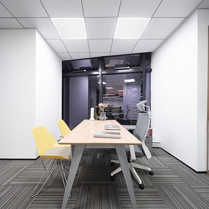 Pushglossy 12 Pack 23.75" x 47.75" x 0.2" Fluorescent Light Covers Polycarbonate Diffuser Panels Replacement for 2x4ft Drop Ceiling Light Fixture for Classroom Office Commercial Use (Milky White)
