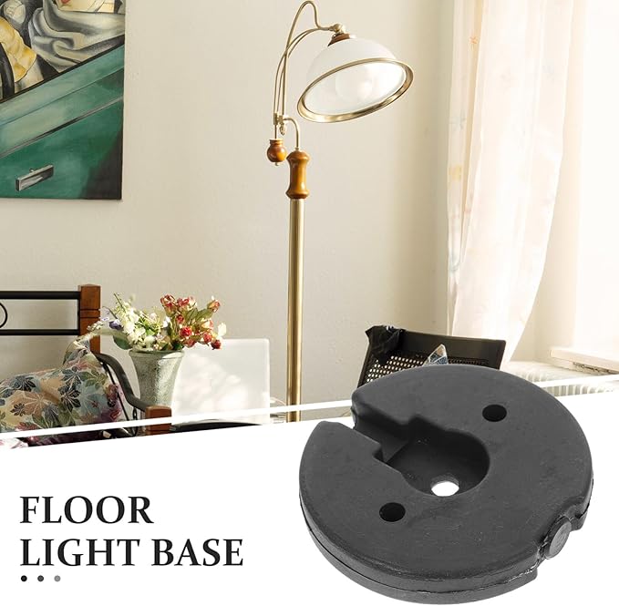 STOBAZA Desk Lamp Floor Lamp Base Counterweight Table Lamps Part Round Lamp Chassis Iron Lightweight Bracket Floor Light Holder Base Replacement