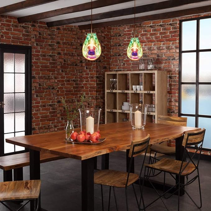 Modern Glass Island Pendant Light Lava Irregular Shape Chic 1 Light Chandelier Colorful Contemporary Hanging Ceiling Lighting for Kitchen Island Living Dining Room Bedroom