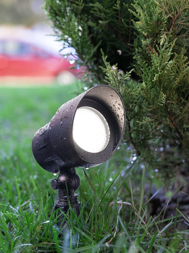 LEONLITE 8-Pack 5CCT 5W 12-24V Low Voltage LED Spotlight Oil Rubbed Bronze | 1800K2700K3000K4000K5000K, Landscape Pathway Lights Outdoor, CRI90, Aluminum Spot Lights for Garden, ETL, IP65 Waterproof