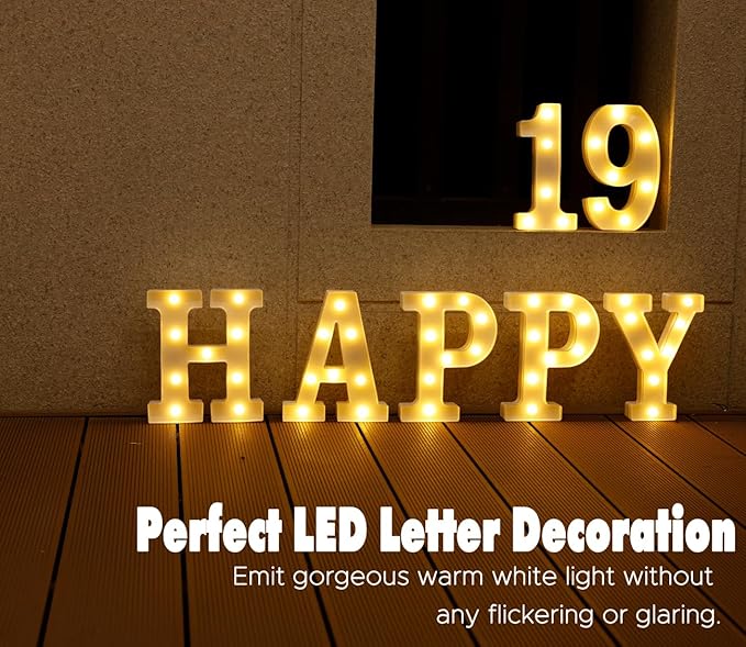 LED Marquee Numbers, Small Light Up Numbers for Party, 8.58 Inch Battery Powered Lighted Number for Birthday, Night Light, Table or Home Decor (Number 9)