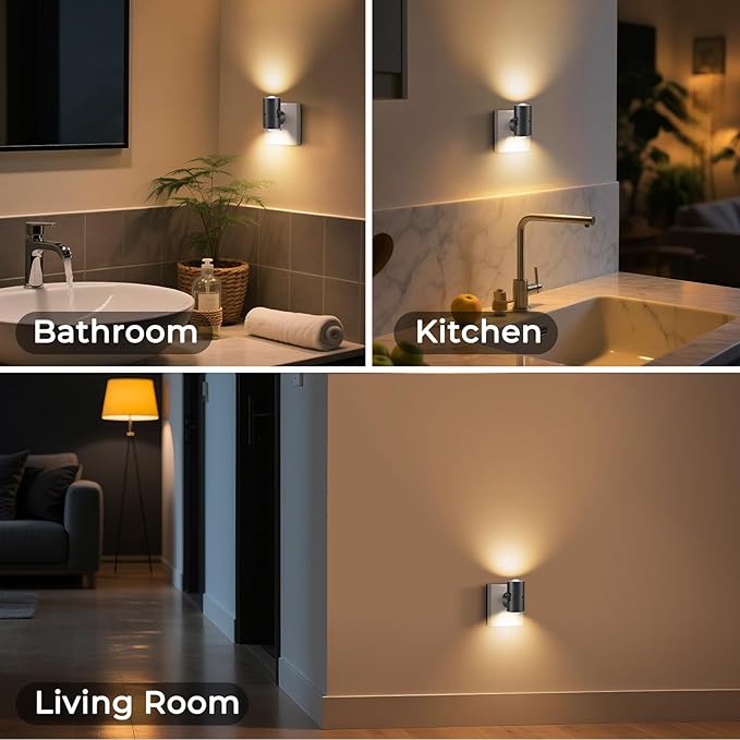 TSEXES LED Night Lights Plug into Wall,Dimmable Plug in Night Light, Dusk to Dawn, 0-200LM Bright Nightlight Auto-On/Off, 2700K Night Lights for Bedroom Hallway Stairway, 4 Pack