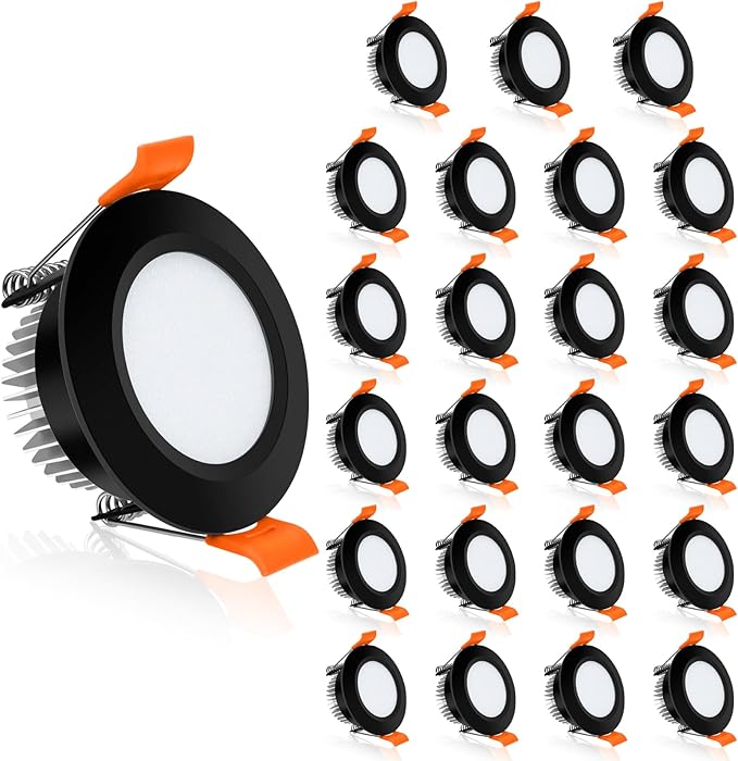 YGS-Tech 2 Inch LED Recessed Lighting, Dimmable Downlight 3W(35W Halogen Equivalent), CRI80, 3000K Warm White Ceiling Light with LED Driver(24 Pack)