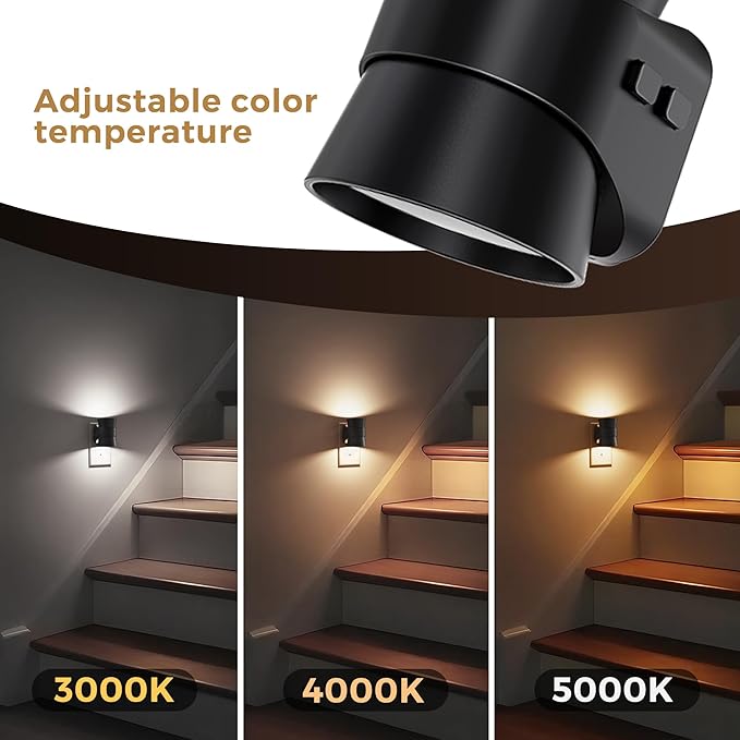 L LOHAS LED Night Lights Plug into Wall, Dimmable Night Light 2pack, 3CCT Adjustable Light Color and Brightness, Multi-Scenario use, for Living Room, Kitchen, Hallway, Bathroom