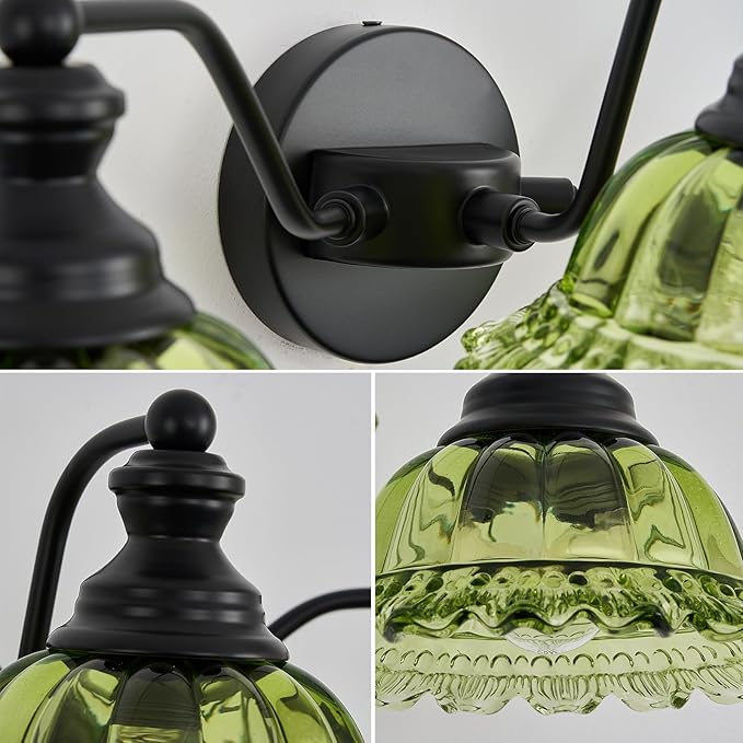 XIEDUN Green 3 Light Vanity Light Bathroom Light Modern Bathroom Light Fixtures