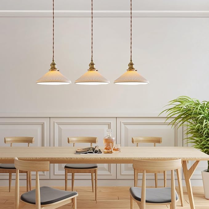 3 Light Linear Pendant Lighting Milk Glass Linear Chandelier Brushed Gold Kitchen Island Lighting Mid Century Brushed Gold Hanging Ceiling Light Fixtures for Dining Room Living Room MPL16D-3L