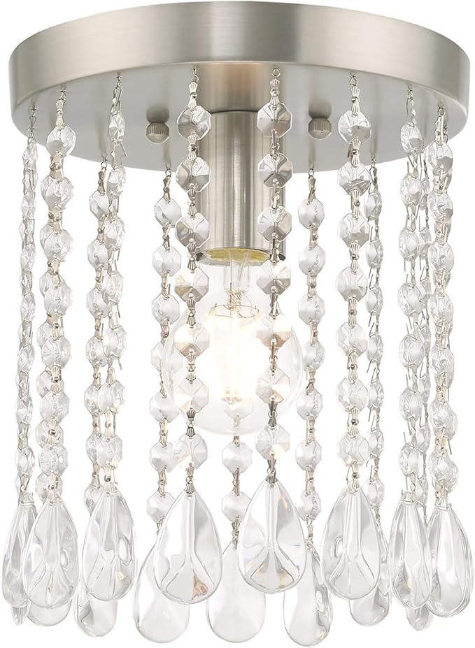 Livex Lighting 1 Lt Brushed Nickel Ceiling Mount