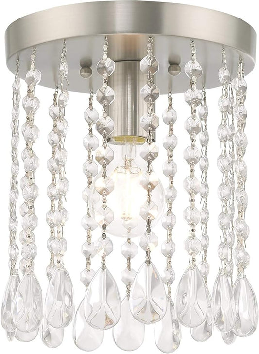 Livex Lighting 1 Lt Brushed Nickel Ceiling Mount