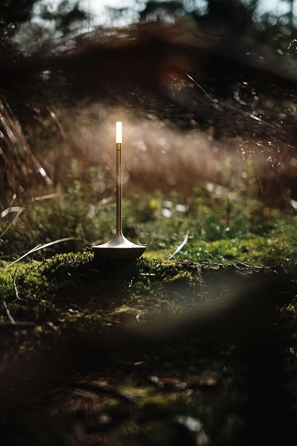 Graypants Wick Portable LED Lamp (Brass, Classic)