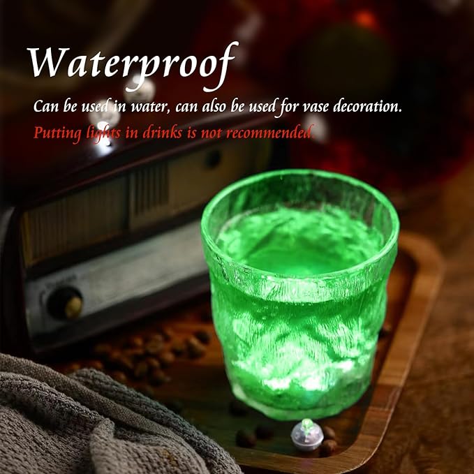 100pcs Balloon Lights Mini LED Lights Round Long Standby Time Multicolor Ball Lamps for Birthday Party Christmas Halloween Decoration Green Waterproof Plastic