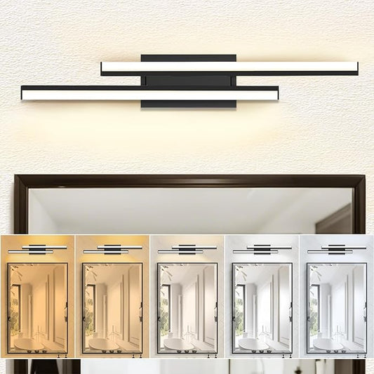 ETL Bathroom Vanity Light Retractable 32 inch-Bathroom Light Fixtures,2780LM 34W 2700K/3000K/4000K/5000K/5700K/5cct Optional,1 Pack