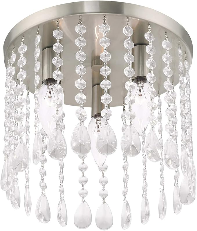 Livex Lighting 3 Lt Brushed Nickel Ceiling Mount