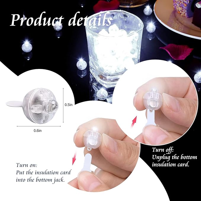 200pcs Balloon Lights Warm White&Cool White Mini Led Lights Round Long Standby Time Multicolor Ball Lamps Paper Lantern Balloon Liamps for Birthday Party Christmas Halloween Decoration