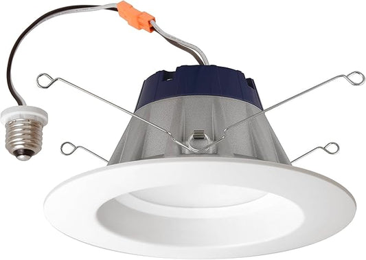 LEDVANCE Sylvania 74292 Sylvania Ultra LED RT5/6 Gimbal (Recessed Downlight Kit), 10W, Replaces 65W Incandescent, Plastic Bulbs, 4000K Cool White, Dimmable Down to 10%, 50, 000 Hours