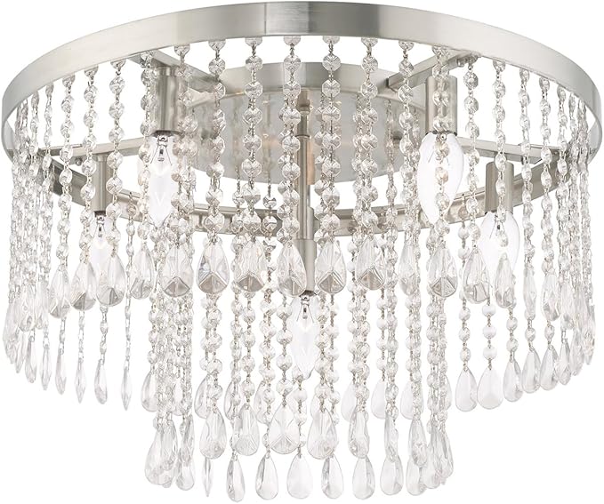 Livex Lighting 6 Lt Brushed Nickel Ceiling Mount
