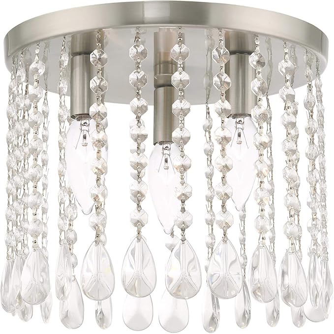 Livex Lighting 3 Lt Brushed Nickel Ceiling Mount