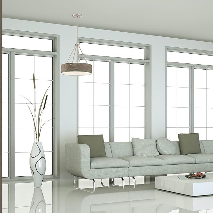 DESIGNERS FOUNTAIN Erba 3-Light Pendant, Brushed Nickel, D228M-16P-BN
