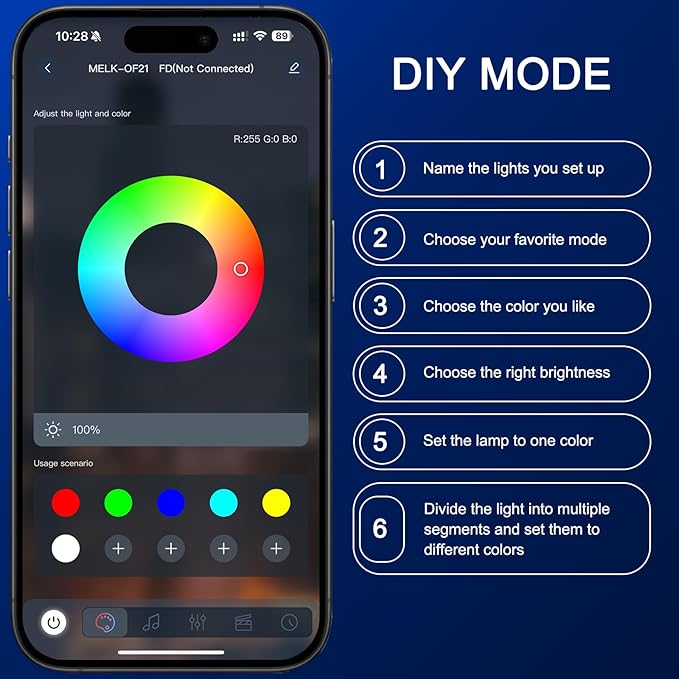 Permanent Outdoor Lights, 200ft Outdoor String Light Smart RGB with 72 Scene Modes, IP67 Waterproof Holiday Lights for Outside, APP and Remote Control Party Holidays
