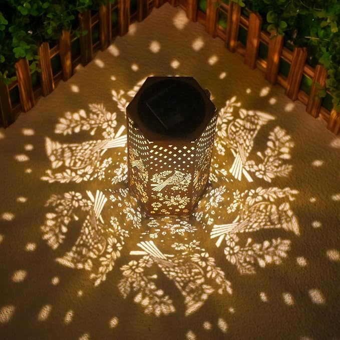 Eandisom Cardinal Bird Solar Lantern Gifts for Women Mom Grandma