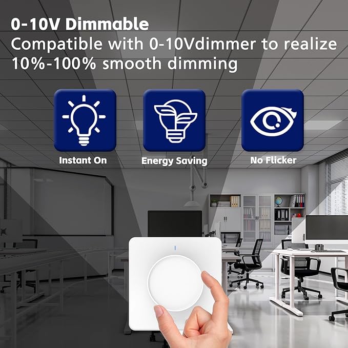 16Pack 2x4 LED Flat Panel Light LED Drop Ceiling Light Fixture, 5 CCT 3000K-6500K Adjustable & 5 Wattage Selectable Recessed Back-Lit Fixture for Office, ETL Listed