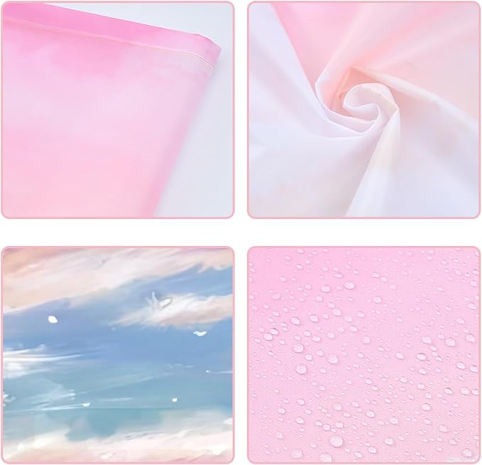 2 Pcs Fluorescent Light Covers - 4 x 2 Feet Covers for Ceiling Lights, Magnetic Light Filters for Classroom, Office, Hospitals, Home (Sunset Glow)