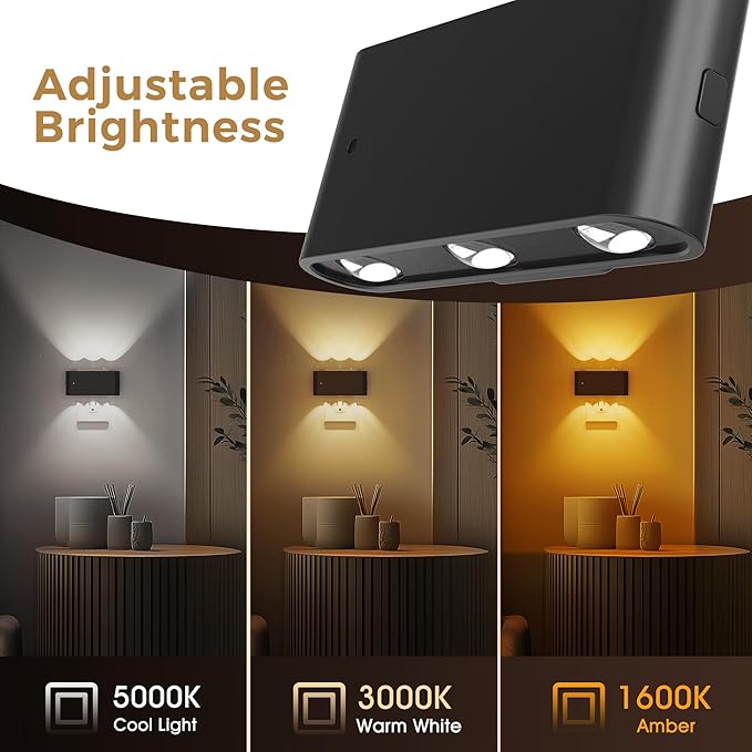 L LOHAS LED Night Light, Dimmable Modern LED Night Lights Plug into Wall,Dusk to Dawn Sensor Night Lights for Kid, 2000K/3000K/5000K Nightlight for Hallway Bedroom Stairway