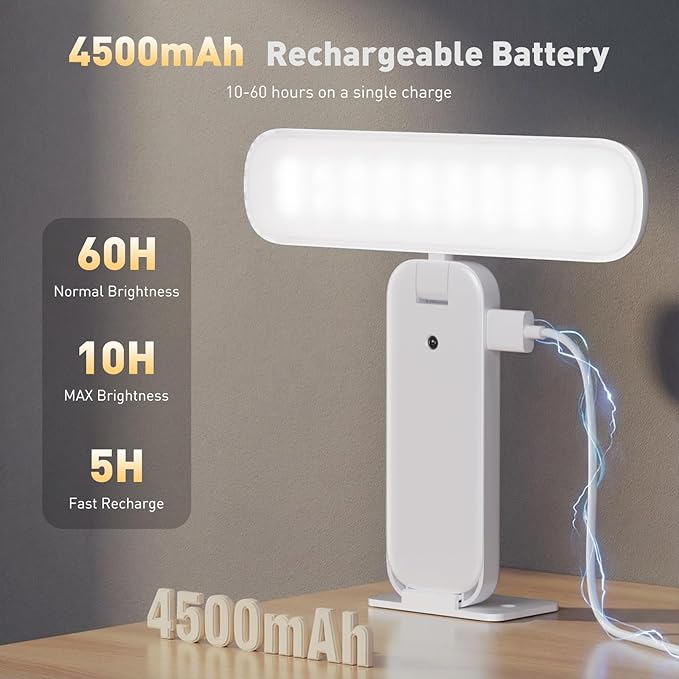 Picture Lights Battery Operated with Remote, Rechargeable Picture Lights for Wall, 3CCT&Brightness Dimmable,300 LM, Sticker/Screw Installation, Art Light for Gallery, Artwork, White (1p)