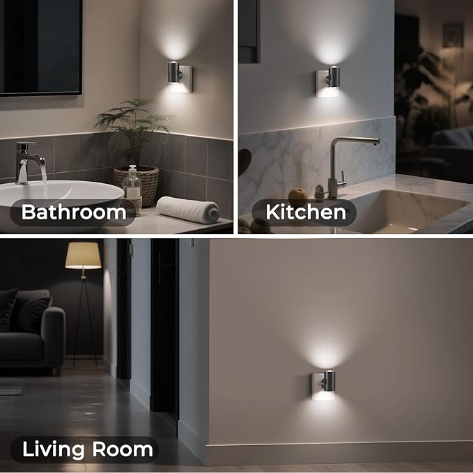 TSEXES LED Night Lights Plug into Wall,Dimmable Plug in Night Light,Dusk to Dawn,5000K Daylight,0-200LM Bright Nightlight Auto-On/Off, Night Lights for Bathroom Hallway Stairway,4 Pack