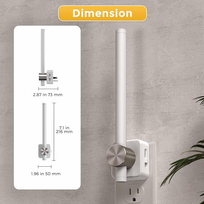 L LOHAS LED Night Light, 2 Pack Night Lights Plug into Wall, 0-200LM Bathroom Night Light, Dusk to Dawn Sensor 2W Dimmable Nightlights, Soft White 3000K, Modern Nightlight for Adults Mirror Restroom
