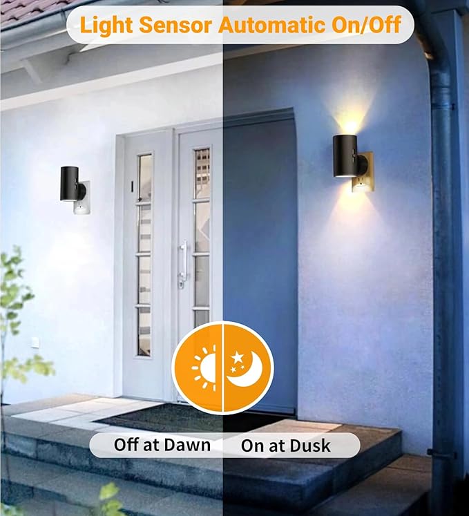TSEXES LED Night Light Plug in, Modern Night Lights Plug into Wall, Dusk to Dawn Sensor, 5-300LM Adjustable Brightness,Daylight 5000K,Dimmable Night Lights for Hallway Bedroom Stairway, 2 Pack