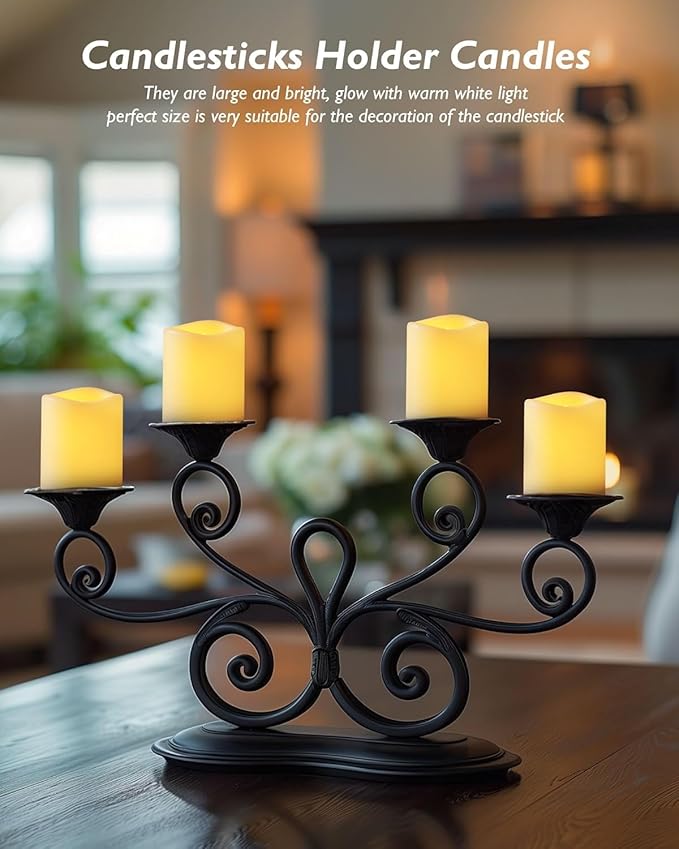 Homemory 400+ Hour Remote Control Candles, 2/4/6/8H Timer LED Votive Candles, 24Pack Battery Operated Tea Lights in Warm White for Outdoor, Table, Halloween, Christmas (Batteries Included
