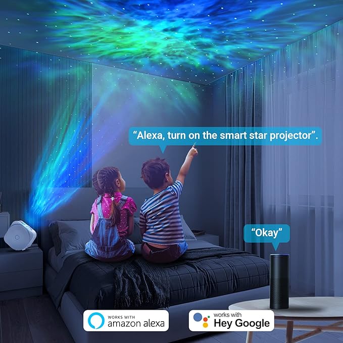 Galaxy Projector,Star Projector Galaxy Light,Northern Lights Projector,Aurora Starlight Projector,Rotatable Nebula Lamp,Smart APP&Voice Control,24H Timer,LED Night Light Projector for Bedroom