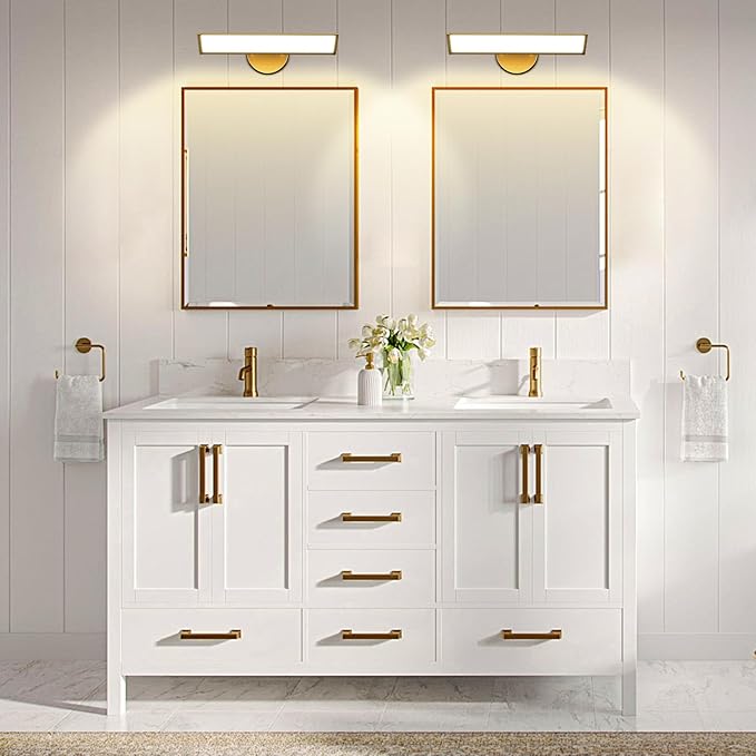 Lightdot 180° Rotatable Light Panel Bathroom Vanity Lights - 17.7IN Adjustable LED Bathroom Light Fixture, Wall Mounted Illumination for Living Room, Shower Mirror, Dressing Table-G0508