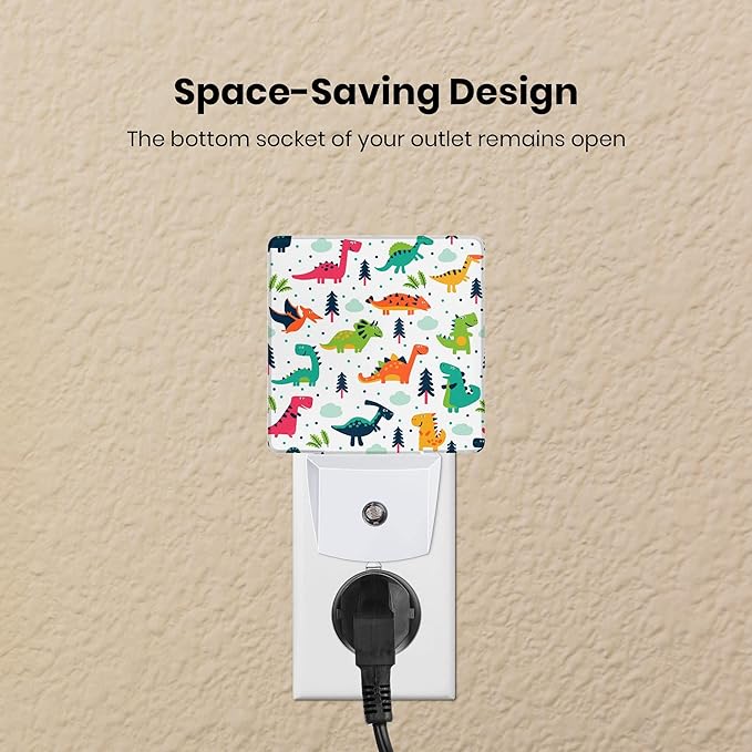 Night Light Plug-in Dusk to Dawn Smart Sensor White Led Nightlight for Bedroom Bathroom Kitchen Hallway Stairs Energy Efficient Decor Desk Lamp