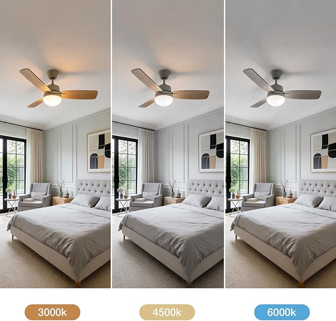 4 inch LED Retrofit Light Kit for Ceiling Fan Light Replacement Panel PCB 18W Color Temperature Adjustable 3000K 4500K 6000K 2200LM 120V CRI90 Dimmable