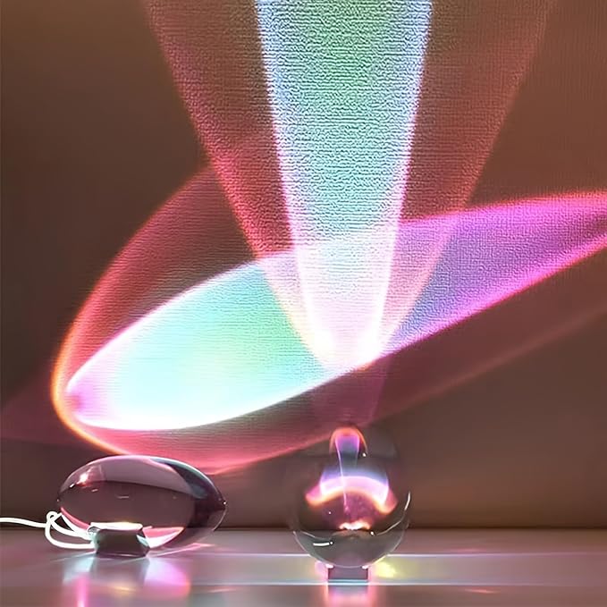Angel Eye Projection Night Light – Adjustable Color Crystal Sunset Lamp, Decorative Table Décor for Creating a Stunning Crystal Atmosphere in Bedrooms and Living Room Gatherings