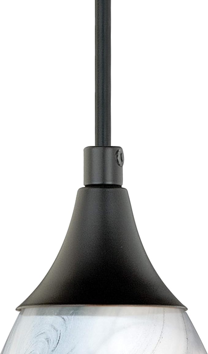 VAXCEL Milano Bronze Mini Pendant Ceiling Light Gray White Glass