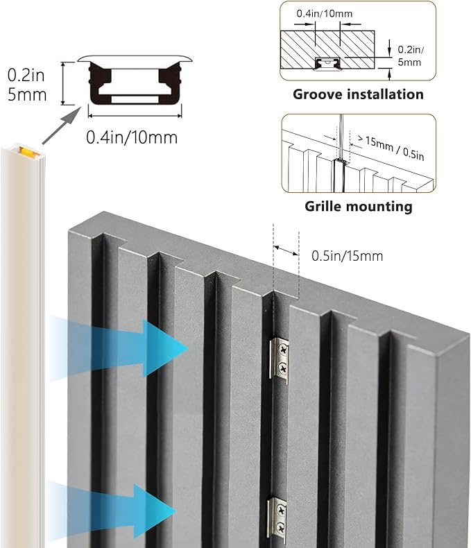V4light 16.4ft Smart Silicone LED Strip for Recessed Lighting, 2700K-6500K CCT, CRI90+ Dot-Free, Works with Alexa, App&Remote, Cuttable & Dimmable, Clip Mount for Wood Slat Wall, Under Cabinet, Stairs