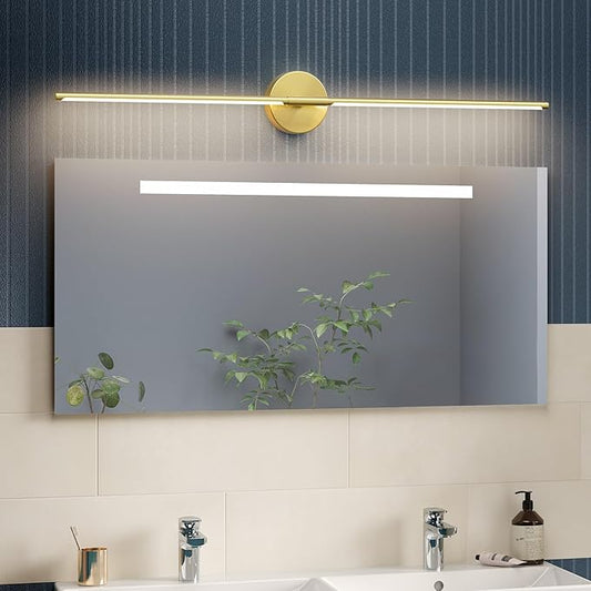 Modern Gold Vanity Light Fixture 40Inch 5000K Bathroom Light Over Mirror 360° Rotatable Bathroom Sconce(White Light)