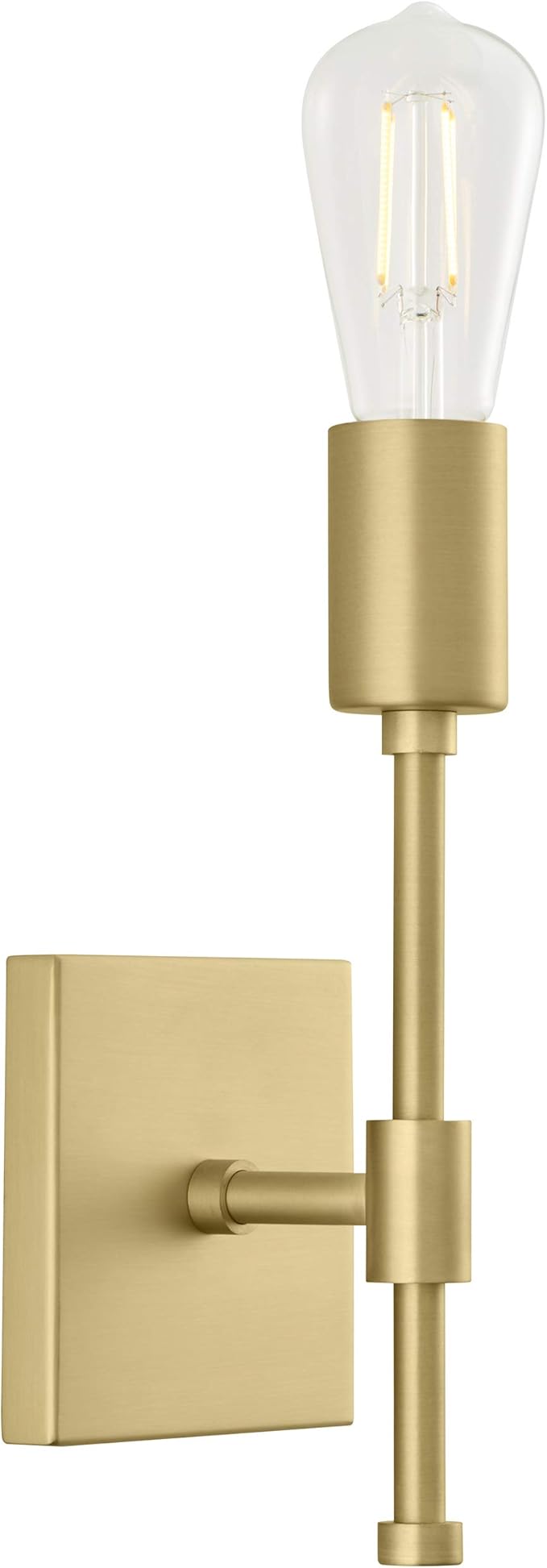 Linea di Liara Berbella Gold Wall Sconce Light Fixture Modern Sconce Wall Lighting Bathroom Wall Sconces Hallway Light Fixtures Wall Lamp for Bedroom, LED Bulb Included, UL Listed